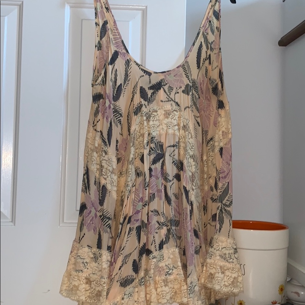 Free People Peach Pattern sundress